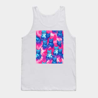 Tie Dye Cat Tank Top